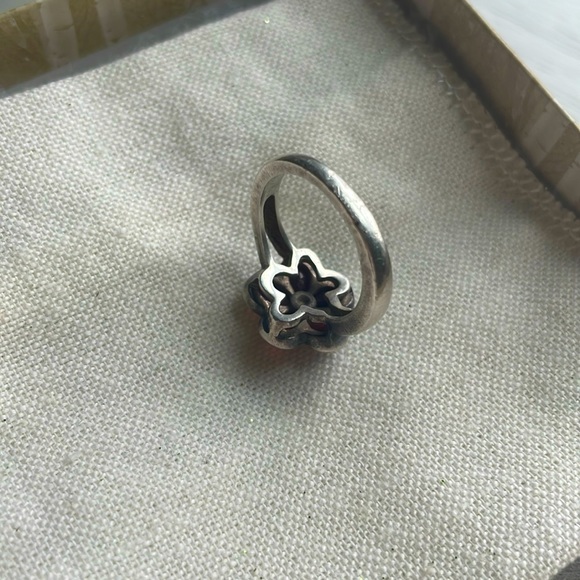 Ruby Flower 🌺 and Silver Ring - Picture 5 of 5